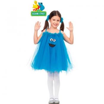 Disfraz para Niños My Other Me Cookie Monster Sesame Street Azul (2 Piezas) 12-24 Meses y 1-2 Años