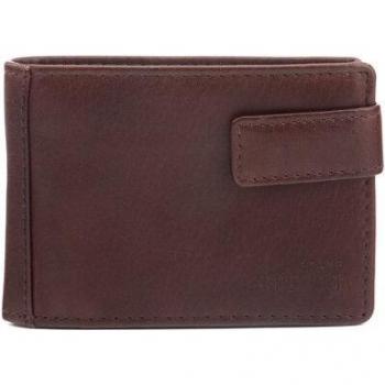 Stamp - Cartera horizontal de hombre en piel vacuno con botón de presión