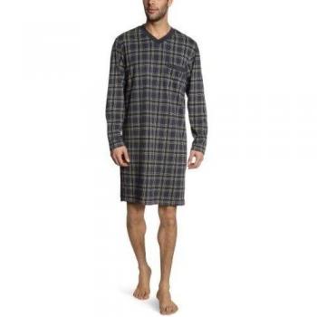 Schiesser - Camiseta de pijama para hombre, talla L, color gris