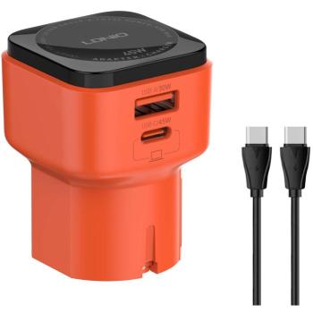 LDNIO 45W Turbo Type C Fast Charger Universal Travel Adapter with USB Ports