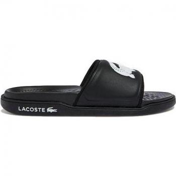 Chanclas Lacoste Croco Dualiste Synthetic Logo Strap Negro Mujer