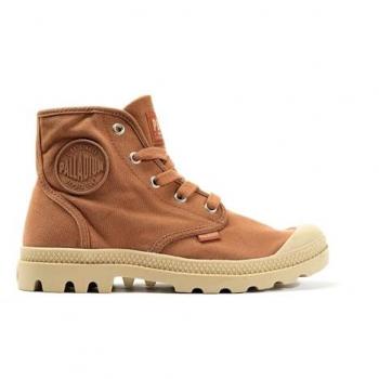 Botas casuales de mujer Pampa Hi de lona en color naranja, modelo 92352-240-M, Palladium