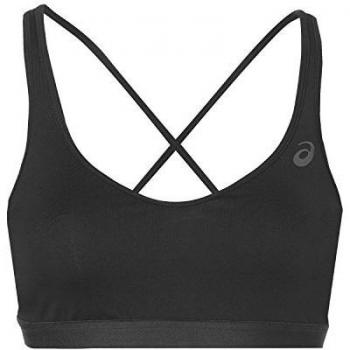 Asics Criss Cross Sujetador, Mujer, Negro