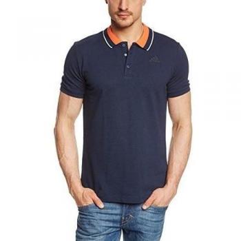 adidas Ess - Polo para hombre, color azul / negro, talla XS