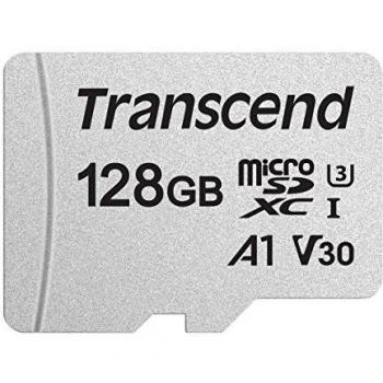 Transcend 128GB microSDXC 300S Class 10 Memory Card with up to 95/45 MB/s