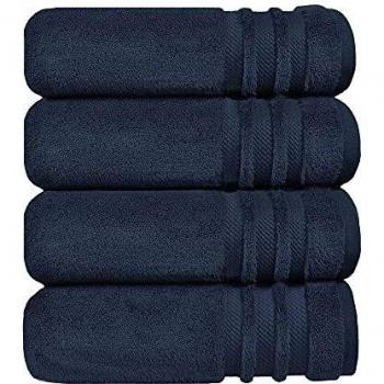 TRIDENT Juego Toallas de baño - Luxury Hotel Collection - Toallas Grandes, 100% algodón, 625 gsm, 4 Piezas Juego Toallas de baño, Ultra Suave, Lujoso, Extra Absorbente