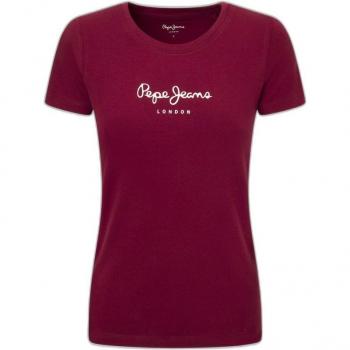 Camiseta Pepe Jeans Burdeos PL505202-299 para Mujer, manga corta, color rojo oscuro