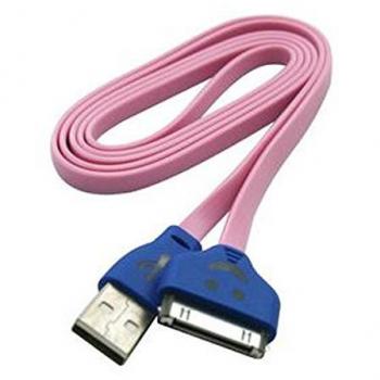 Pack de 5 uds Cable de conexión USB-A a conector de 30 pines, colores surtidos, para smartphones y tablets