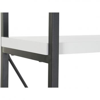 Estantería DKD Home Decor Negro Metal Blanco 4 Estantes Madera MDF (110 x 30 x 150 cm)
