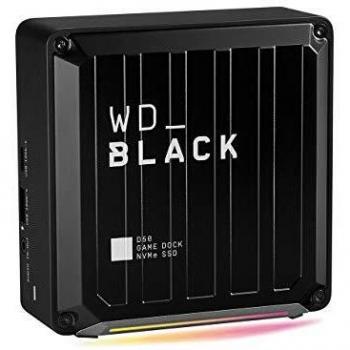 WD_BLACK D50 NVMe SSD Game Dock de 1 TB - El centro de conexión y almacenamiento SSD para tu estación de juegos con puertos Thunderbolt 3, DisplayPort, USB-A & C, Ethernet y Audio
