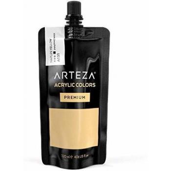 ARTEZA Pintura acrílica para manualidades y arte | Tubo de 120 ml | Acrílico de color Amarillo Nápoles