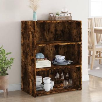 Aparador de madera multicapa en roble ahumado 70x41x93 cm