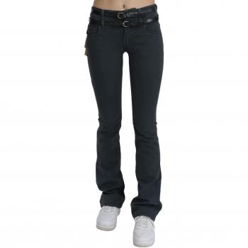 Gray Mid Waist Slim Flared Denim Trouser Jeans - John Galliano, Size: W25