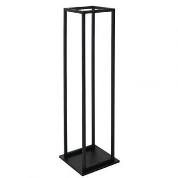 Leñero de acero interior 112cm, características: Caja de almacenaje vertical de interior, diseño industrial, color negro, dimensiones 33x27.5x112 cm, material acero
