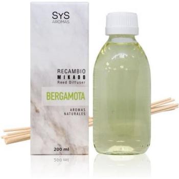 Recambio Mikado de Bergamota 200ml con Palos de la Colección Mármol SYS Aromas