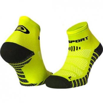 BV Sport Scrone Evo Running Socks (Unisex, Yellow)