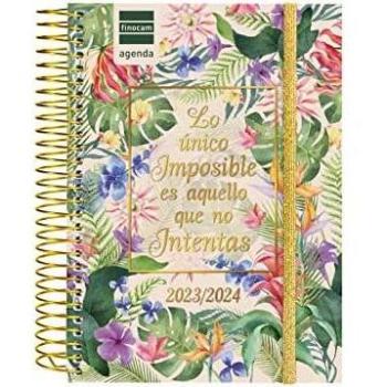 Agenda Finocam 2023/2024 Secundaria Escolar 8º (120x164 mm) Espiral Imposible Día Página Multilingüe