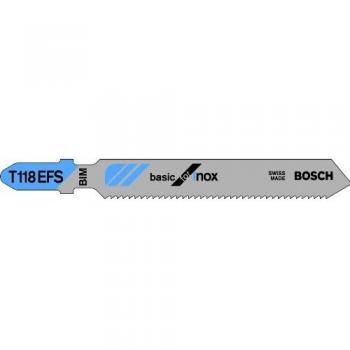 Bosch Professional 3 Stichägeblätter T 118 EFS Basic for Inox