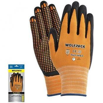 Guantes Nylon Con Palma En Foam y Puntos Nitrilo Touch 7
