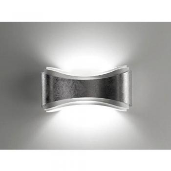 Aplique de Pared LED Selène Ionica con Hoja de Plata