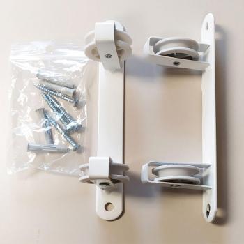 Tendedero de Pared con 2 Poleas Blanco de Diseño Moderno y Funcional