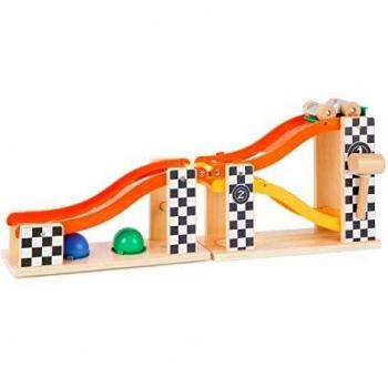 Small Foot Rally Hammering Marble Run with Wooden Balls