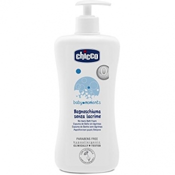 Chicco Baby Moments - Espuma de Baño Suave y Sin Lágrimas, 750 ml