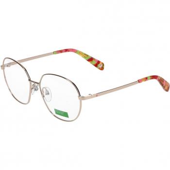 United Colors of Benetton 3073 402 Women’s Eyeglasses Gold Size 55 - Blue Light Block Available