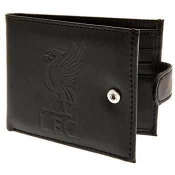 Billetera antifraude RFID Liverpool FC, cartera de piel, diseño oficial del equipo, protección contra escaneos no autorizados
