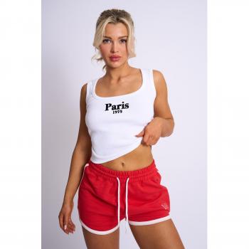 Kaiia Paris Vest Top White
