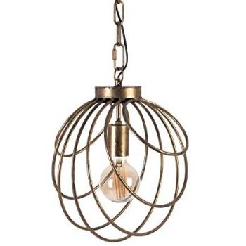 Lámpara de Techo Bola de Metal Dorado 40 W 220-240 V 29 x 31 cm