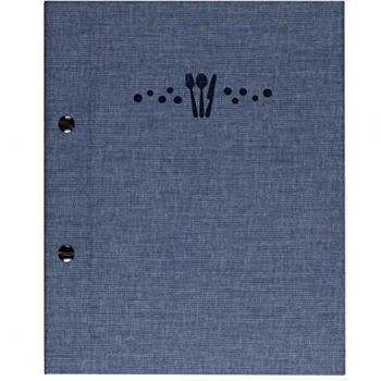 Lacor Sandro collection 28373 - Porta Menú fabricado en Telflex con atornillado exterior, Termosellado en color azul, 17x23'5 cm