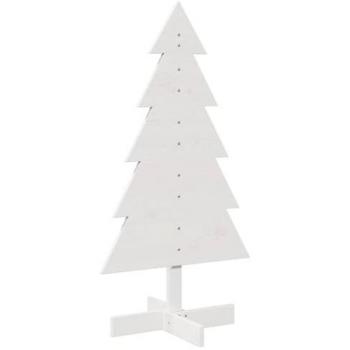 Árbol de Navidad de adorno madera maciza pino blanco 100 cm