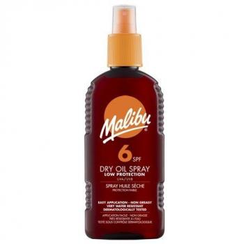 Malibu Sun SPF 6 Non-Greasy Dry Oil Spray para bronceado 200ml