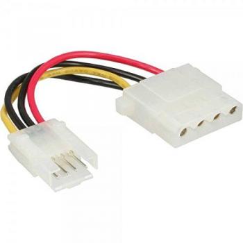 Adaptador de Corriente Hembra de Disquete Interno de 3,5 pulgadas a Macho Molex de 4 pines de 5,25 pulgadas - Longitud 0,06m