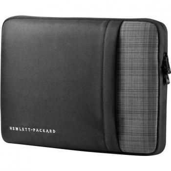 Funda Profesional HP Ultrabook 12.5 - Color negro sólido con detalles en tartán gris - Compatible con EliteBook y Pro Slate
