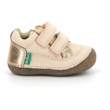 Kickers Sostankro Baby Girl Booties - Light Pink Metal