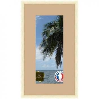 Marco de fotos de pared 16 x 16 x 37 x 37 marco, moderno, 2,3 cm de longitud, de madera, madera, Blanc Cassé-39, Passe-Partout Sable