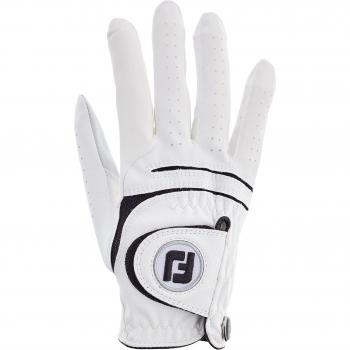 FootJoy WeatherSof - Guante para hombre, Zurdo, se pone en la mano derecha, color Blanco, talla XL