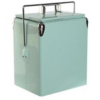 Nevera Fijalo de Acero PVC 17L Verde Menta 32x24x43cm