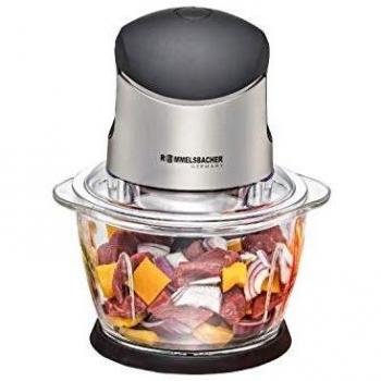 Picadora eléctrica Rommelsbacher MZ 400 - 1 L, 400 W, acero inoxidable y negro