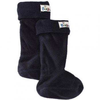 Playshoes Fleece-Stiefel-Socke, Calentadores Unisex niños, Azul Oscuro