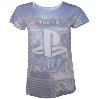T-Shirt 'Playstation' - Imprimé - Pour Fille - Taille L [Importación Francesa]