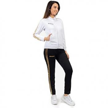 Givova Chándal Revolution Summer Mujer, Fato de treino Givova Revolution Summer, Survêtement GIVOVA Revolution Summer Femme Blanc/Or Mono, XL Unisexo
