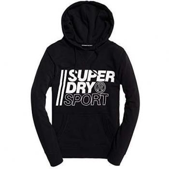Superdry Core Overhead Sudaderas Deportivas, Negro, 36 para Mujer
