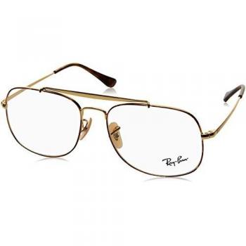 Ray-Ban 0Rx6389, Monturas de Gafas para Hombre, Gold On Top Havana, 57