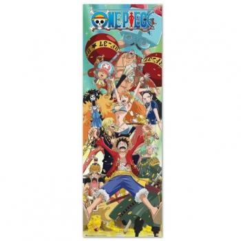 Poster de Puerta Todos los Personajes One Piece 53x158 cm