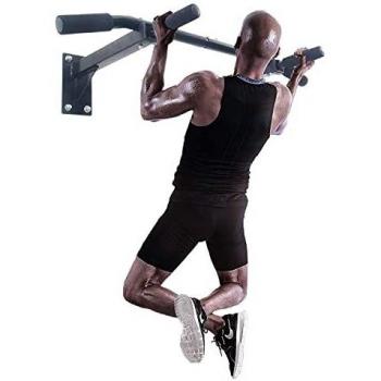 ISE Barra de Dominadas de Pared, Barra Fija Multifuncional para Flexiones, Pull Up Workout Bar for Home Gym Fitness, Entrenador de Parte Superior del Cuerpo para Gimnasio en Hogar, Máx. 200kg, SY-165
