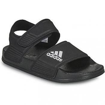 Adidas Adilette Kids Sandals - Black Comfort Slip-On with Velcro Closure