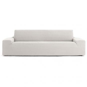 Funda para Sofá Eysa JAZ Blanco 70 x 120 x 330 cm, bielástica, apta para sofás de 5 plazas, color crudo
